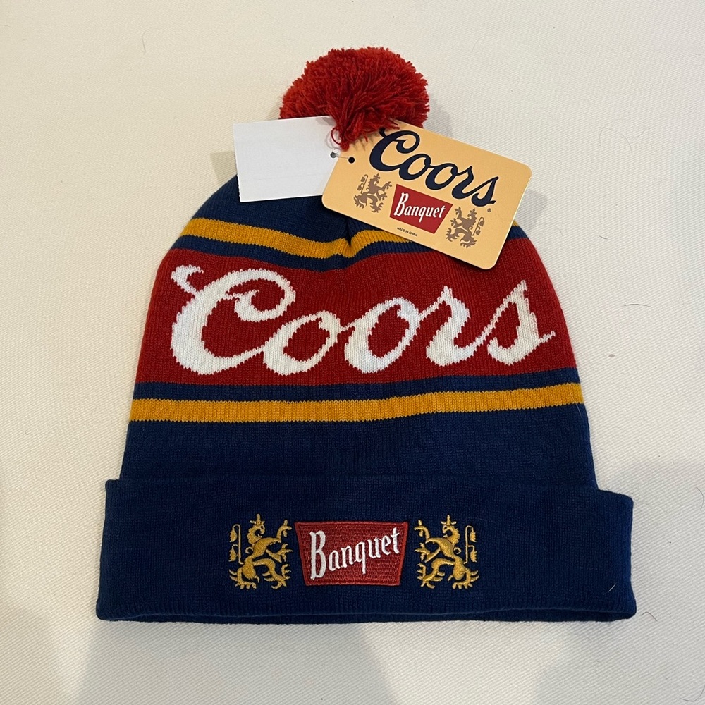 Coors Banquet Winter Beanie/Hat - one size fits all.